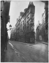 Rue de Seine and Rue de l'Echaude, Paris, c.1900 (b/w photo) | Obraz na stenu