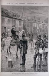 The Prince of Prussia During the Berlin Insurrection of 1848, from 'The Illustrated London News', 19th March 1887 (engraving) | Obraz na stenu