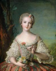 Portrait of Madame Louise de France (1737-87) at Fontevrault, 1748 (oil on canvas) | Obraz na stenu