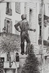 Statue at Cannet, 2014, (ink on paper) | Obraz na stenu