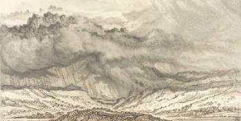 Snowdon, An Approaching Storm, 1853 (pen & grey wash on paper) | Obraz na stenu