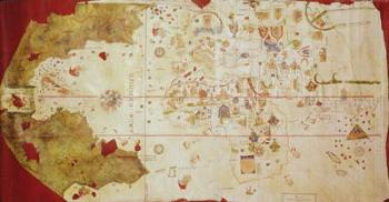 Mappa Mundi, 1502 (gouache and pen & ink on paper) | Obraz na stenu