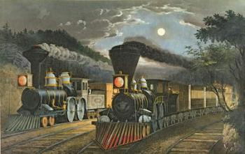 The Lightning Express Trains, 1863 (litho) | Obraz na stenu