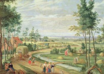 The Harvest, or Summer (oil on canvas) | Obraz na stenu