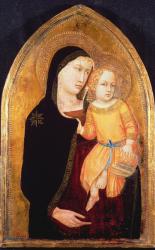 Madonna and Child (oil on panel) | Obraz na stenu