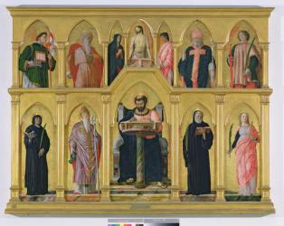 Polyptych of St. Luke, c.1449 (oil on panel) | Obraz na stenu