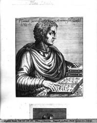 Pliny the Elder (23-79 AD) (engraving) | Obraz na stenu