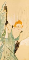 Yvette Guilbert (1867-1944) taking a Curtain Call, 1894 (gouache on paper) | Obraz na stenu