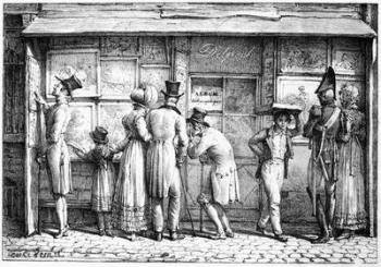 Delpech's Lithographic Print Shop, c.1818 (litho) | Obraz na stenu