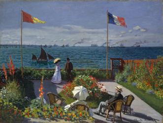 Garden at Sainte-Adresse, 1867 (oil on canvas) | Obraz na stenu