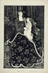A large Christmas Card, 1895 (line block print) | Obraz na stenu