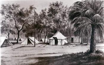 Lord Wolseley's Camp at Korti (litho) (b/w photo) | Obraz na stenu