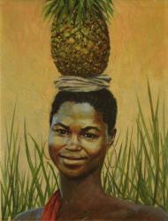 Pineapple Girl, 2004 (oil on canvas) | Obraz na stenu