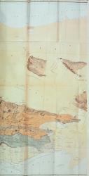 Geological Map of the Cutch Desert, 1870 (colour litho) | Obraz na stenu