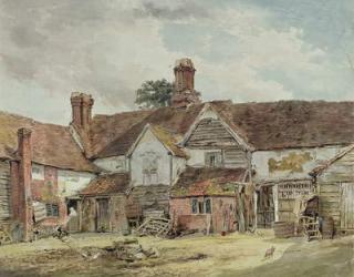 Old Farm Buildings, c.1815 (w/c over graphite on paper) | Obraz na stenu