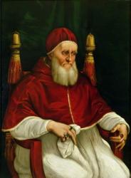 Portrait of Pope Julius II (1443-1513) c.1512 (oil on panel) | Obraz na stenu
