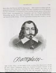 Samuel de Champlain (c.1567-1635) illustration from Volume IV of 'Narrative and Critical History of America', 1886 (engraving) | Obraz na stenu