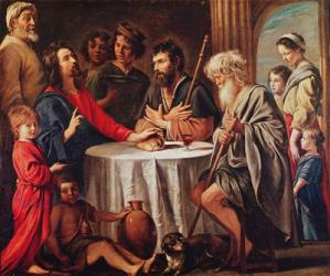 The Disciples at Emmaus (oil on canvas) | Obraz na stenu