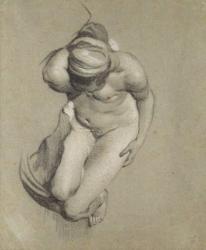 Female Nude (chalk on paper) | Obraz na stenu