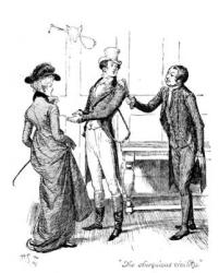 'The obsequious civility', illustration from 'Pride and Prejudice' by Jane Austen, edition published in 1894 (engraving) | Obraz na stenu