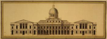 Design for U.S. Capitol, 1793 (ink, wash and watercolour on paper) | Obraz na stenu