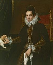 Portrait of Ginevra Aldrovandi Hercolani as a Widow, late 1590s (oil on canvas) | Obraz na stenu