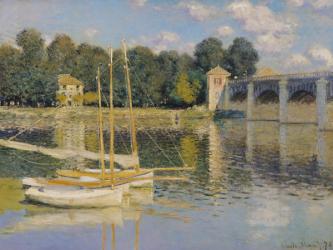 The Bridge at Argenteuil, 1874 (oil on canvas) | Obraz na stenu