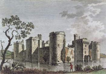 Bodiam Castle, Sussex, 6th July 1777 (colour engraving) | Obraz na stenu