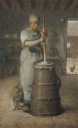 Churning Butter, 1866-68 (pencil & pastel on paper) | Obraz na stenu