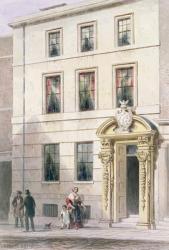 The New Front of Painter Stainers Hall, 1850 (w/c on paper) | Obraz na stenu