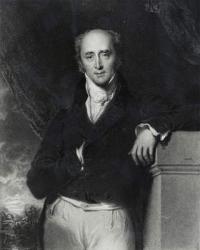 Portrait of the Right Honourable Charles Grey, Earl Grey (1764-1845) engraved by J. Cochran (engraving) (b/w photo) | Obraz na stenu