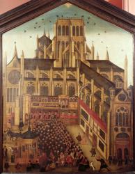 Dr. J. King's Sermon at St. Pauls Cathedral in 1616, 1624 (oil on wood) | Obraz na stenu