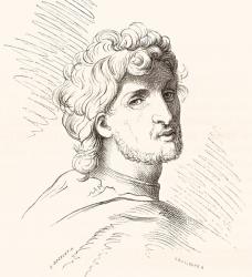 Franciabigio, aka Francesco di Cristofano, Marcantonio Franciabigio or Francia Bigio, 1482 - 1525. Italian artist of the Florentine Renaissance. From Histoire des Peintres, École Florentine, published 1876 (litho) | Obraz na stenu