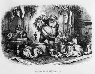 The Coming of Santa Claus, 1872 (litho) | Obraz na stenu