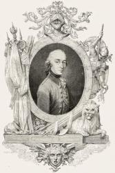 Portrait of Charles Edward Stuart (1720-88) the Young Pretender, engraved by Stephane Pannemaker (1847-1930) (engraving) | Obraz na stenu