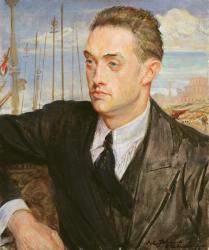 Portrait of Henry de Montherlant (1895-1972) 1923 (oil on canvas) | Obraz na stenu