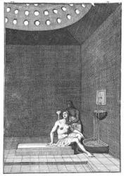 A Turkish Bath, illustration from Aubry de la Mottraye's 'Travels through Europe, Asia and into part of Africa', published 1723 (engraving) | Obraz na stenu