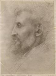 Edouard Lanteri, 1898 (silverpoint on cardboard) | Obraz na stenu