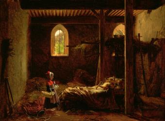 Little Red Riding Hood, c.1820 (oil on canvas) | Obraz na stenu