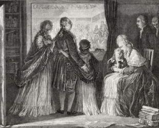 The Royal Family Take Refuge in the Assembly (engraving) | Obraz na stenu