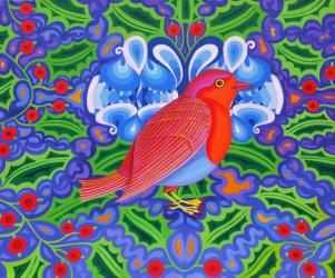 Christmas Robin, 2012, (oil on canvas) | Obraz na stenu