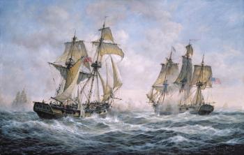 Action Between U.S. Sloop-of-War "Wasp" and H.M. Brig-of-War "Frolic", 1812 | Obraz na stenu