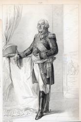 Francois-Henri de Franquetot de Coigny (1737-1821), Duc de Coigny (engraving) | Obraz na stenu