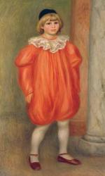 Claude Renoir in a clown costume, 1909 (oil on canvas) (also see 287546) | Obraz na stenu