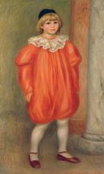 Claude Renoir in a clown costume, 1909 (oil on canvas) (also see 287546) | Obraz na stenu