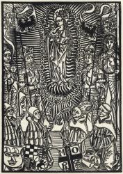 The Madonna in Glory, from 'A Catalogue of a Collection of Engravings, Etchings and Woodcuts', by Richard Fisher, published 1879 (litho) | Obraz na stenu
