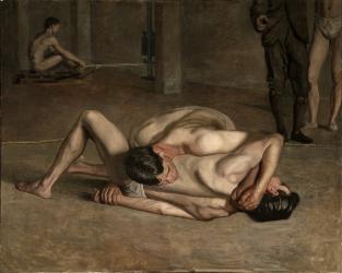 Wrestlers, 1899 (oil on canvas) | Obraz na stenu