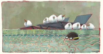 Pool Birds | Obraz na stenu