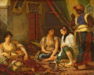 The Women of Algiers in their Apartment, 1834 (oil on canvas) | Obraz na stenu