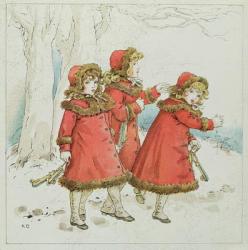 'Winter' from April Baby's Book of Tunes, 1900 (colour litho) | Obraz na stenu